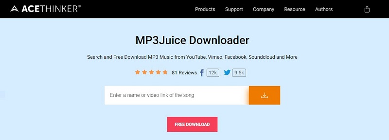 mp3juice downloader interface