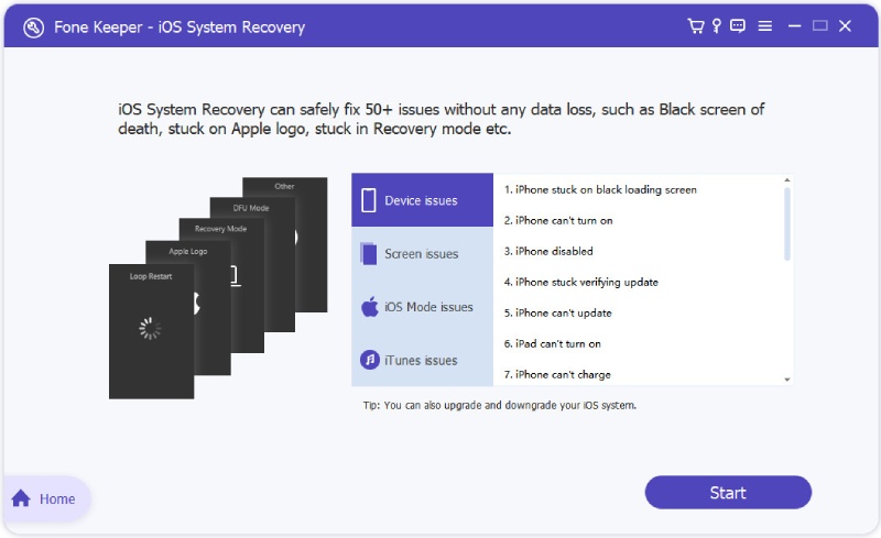 AceThinker iOS System Recovery Windows 11 download