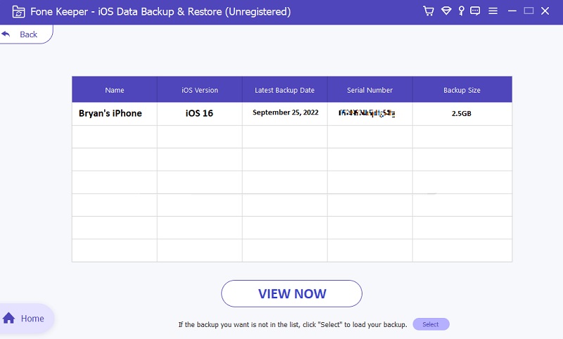 restore process with ios data backup and restore