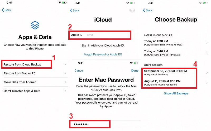 recover photos after factory reset iphone recover from icloud backup