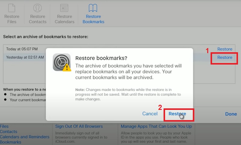 recover safari history iphone recover using icloud backup