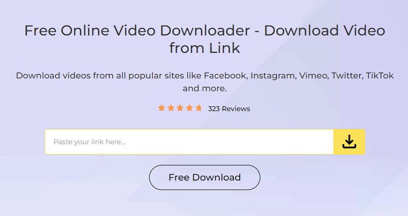 acethinker free online video downloader main interface