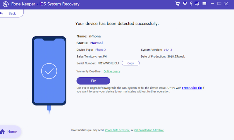ios system recovery fixbutton