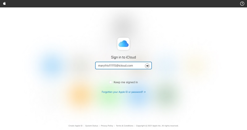 restore iphone from icloud without reset via icloud com step 1