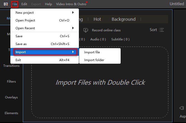 import file or folder