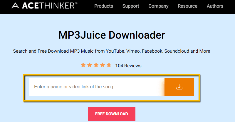cant download mp3 step1 go to mp3juice downloader