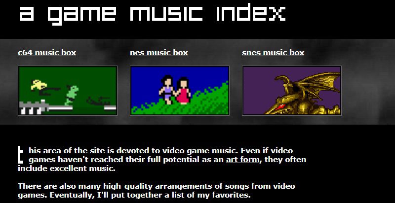 descargar música de videojuegos un índice de música de juegos