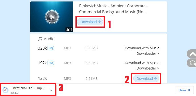 Kostenlose iTunes-Musik-Download-Sites mp3juice step2
