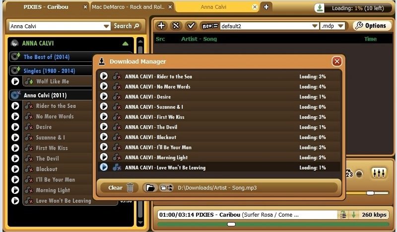 free music downloader for mac mediadrug interface
