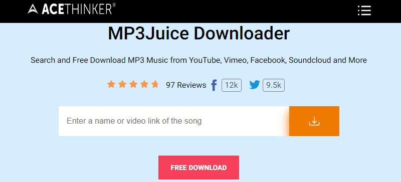 free music downloader for mac mp3juice interface