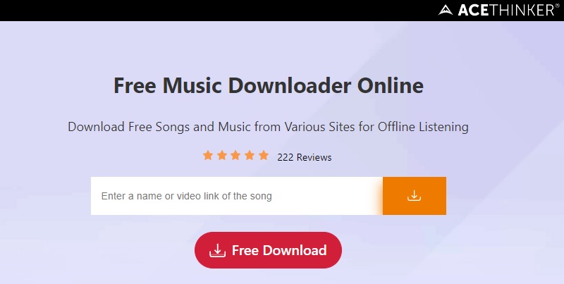 free music downloader interface