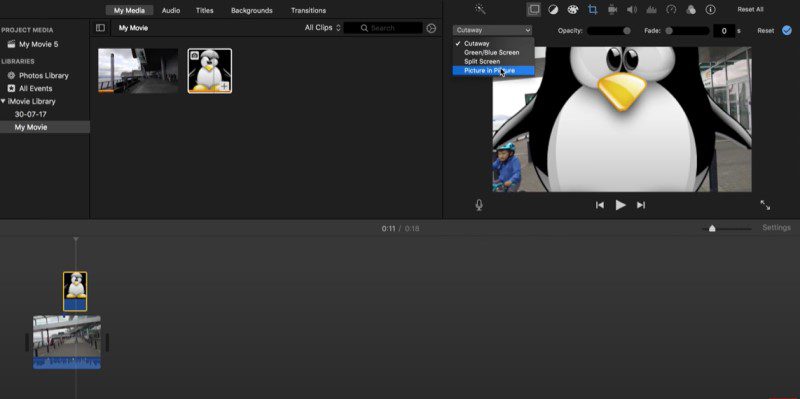 add pictures to video imovie