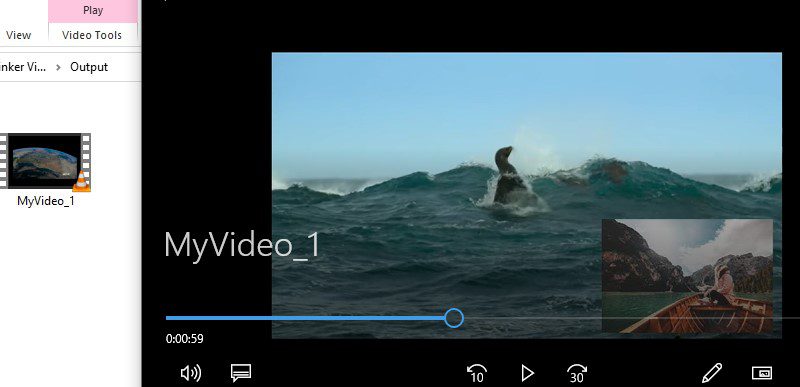 add pictures to video ve play
