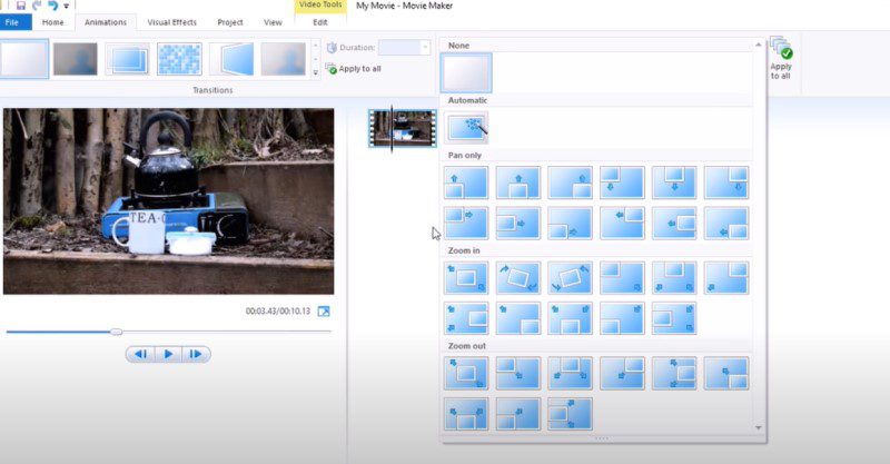 Recortar video Windows Movie Maker Proceso