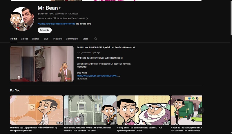 analyser la vidéo de Mr Bean