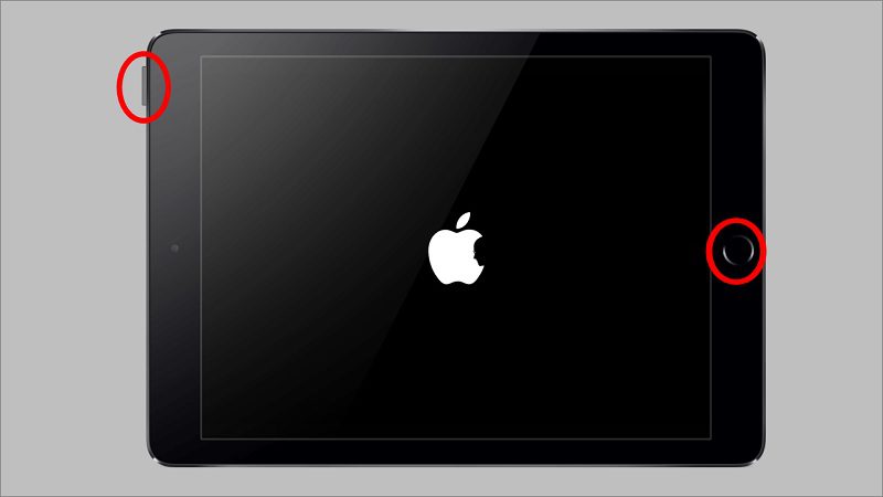 ipad black screen of death way 1 with home button
