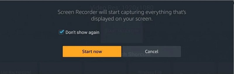 record from firestick amazon screen recorder step2