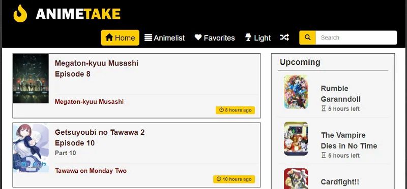 animetake homepage