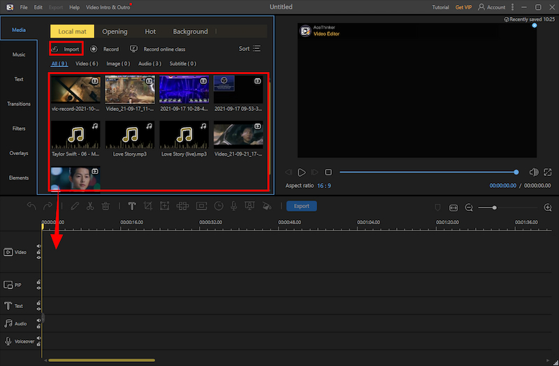 ways to import your videos on video editor