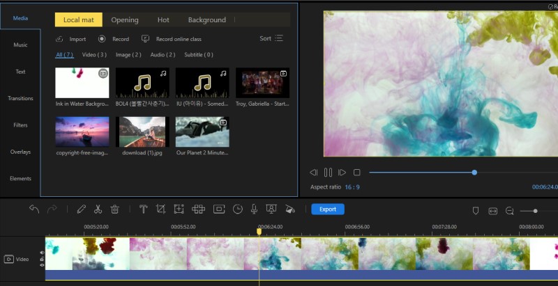 ALT: acethinker video editor enhancing avi file