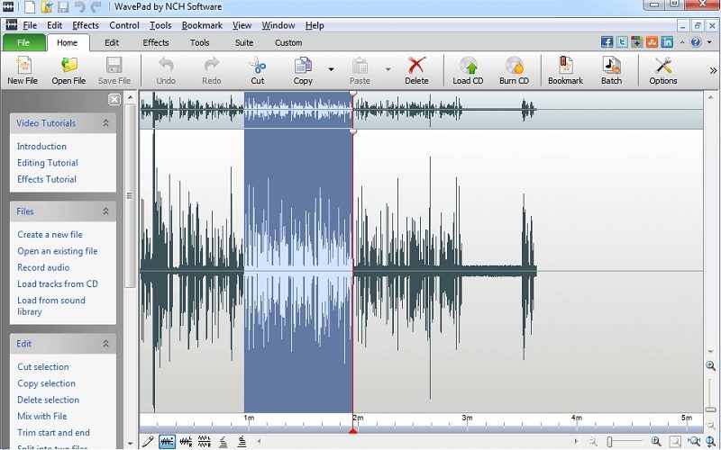 edit audio with wavepad