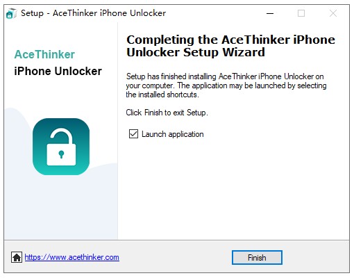 terminar de instalar AceThinker iPhone Unlocker