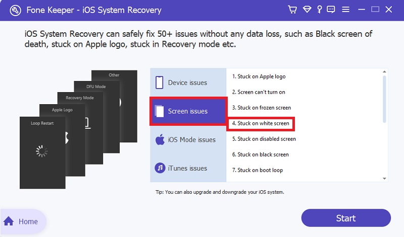 fix screen issues on ios system recovery
