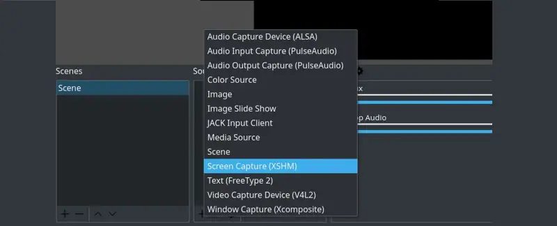 add source to the scene and choose screen capture