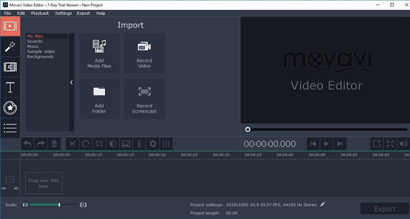 edit vob videos with movavi video editor plus
