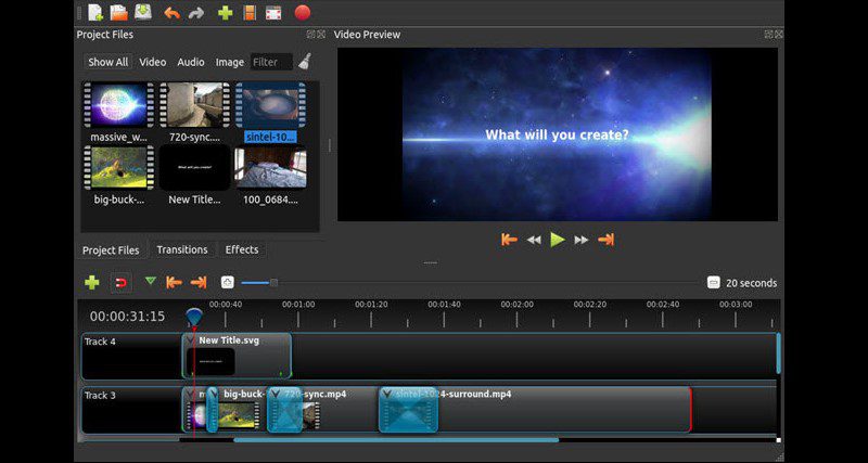 editar videos webm con openshot
