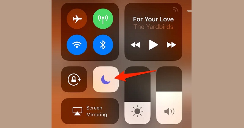 disable don't disturb mode on ios device