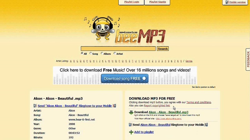 download music albums with beemp3