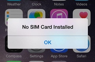 iphone keeps saying no sim