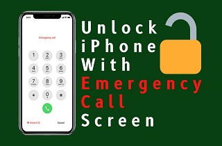 función de desbloqueo de iphone con pantalla de llamada de emergencia