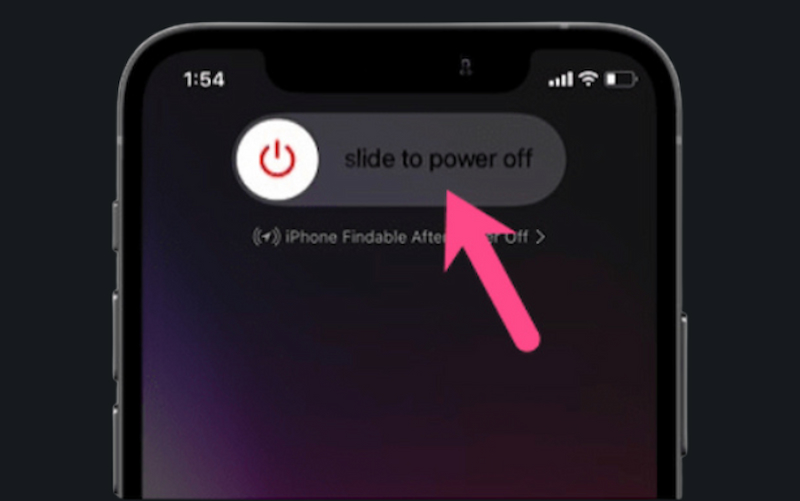 restart your iphone to resolve iphone group text not working issue