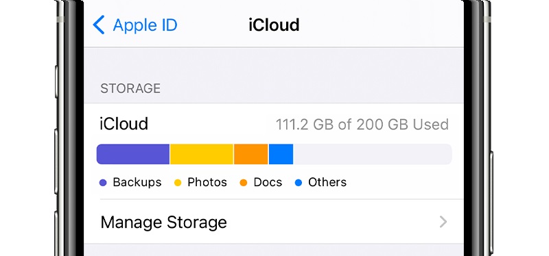 iphone icloud storage