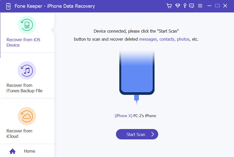 scanning device on ios data recovery