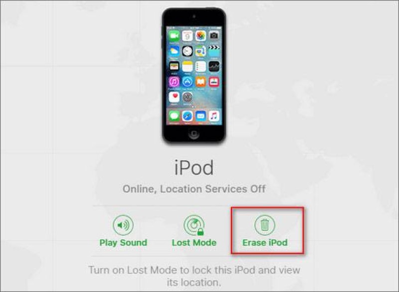erase ipod on icloud