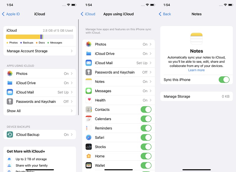 backup voicemail icloud
