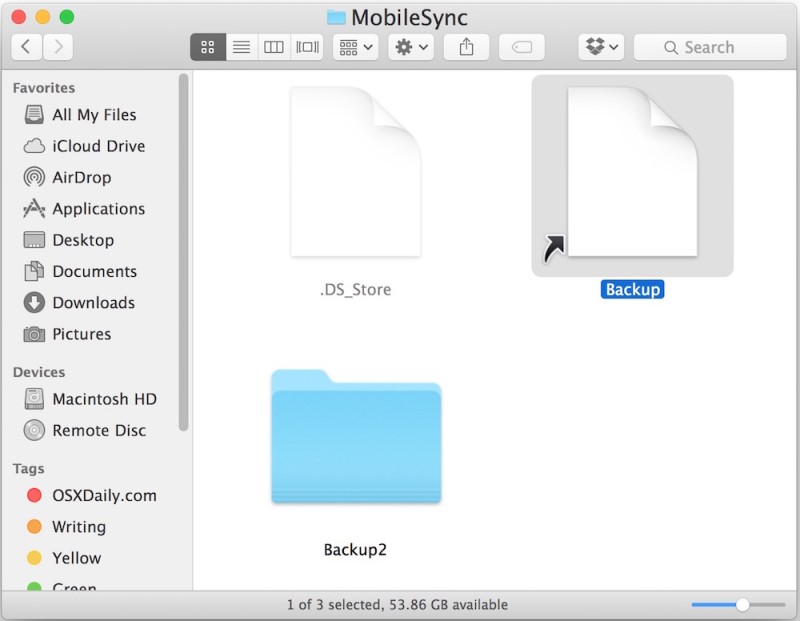 create symbolic link on mac