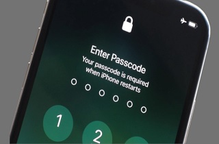 feature iphone requires passcode after restarting