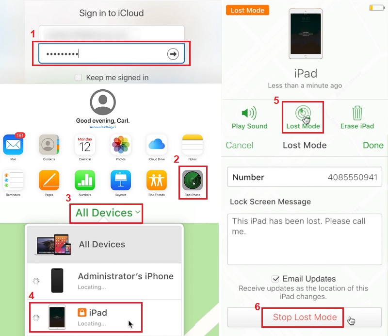 unlock iphone screen unresponsive with icloud