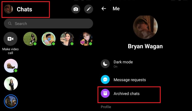 recover deleted messenger photos using archive