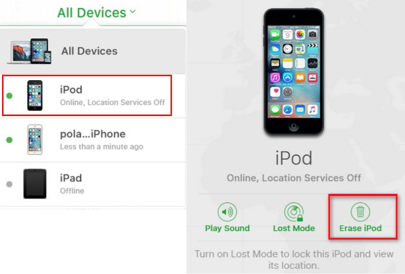 factory reset ipod touch without password with icloud