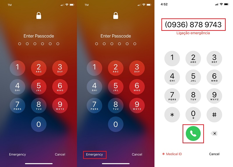 bypass iphone lock using emergency call