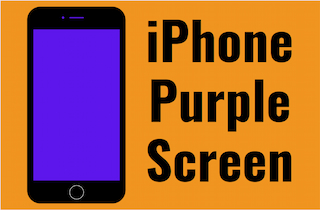 función de pantalla púrpura del iphone