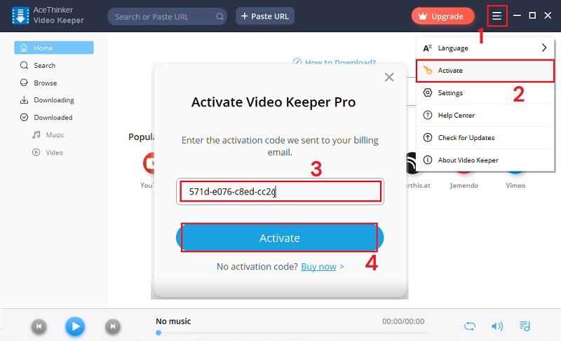 register video keeper step 3