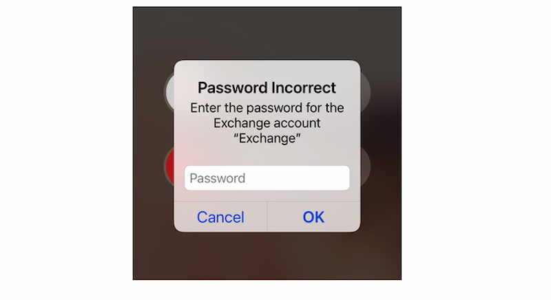 iphone incorrect password