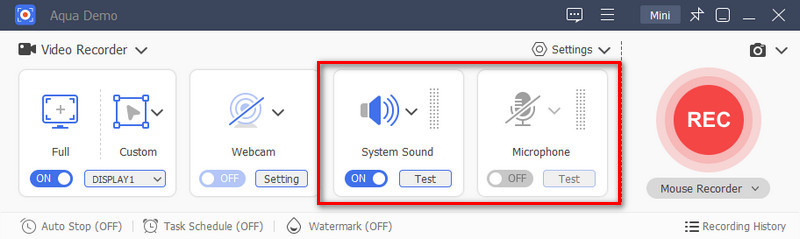 enable audio sources