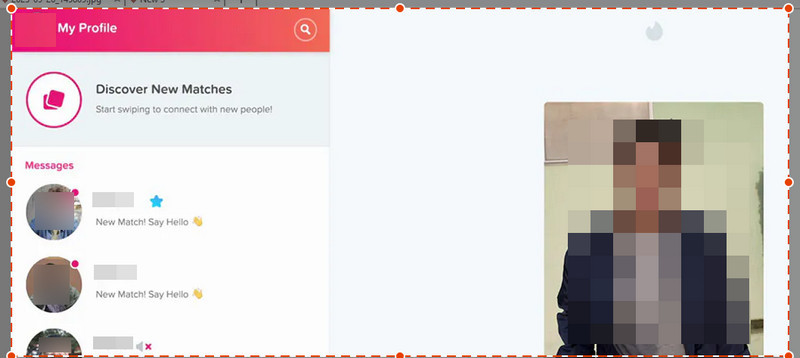 select area to screenshot